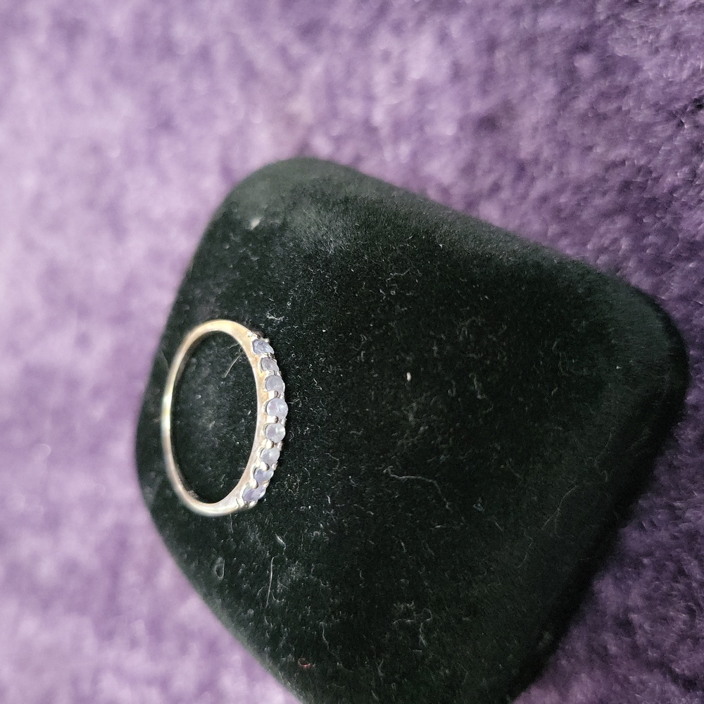 Tanzanite and Sterling Silver band